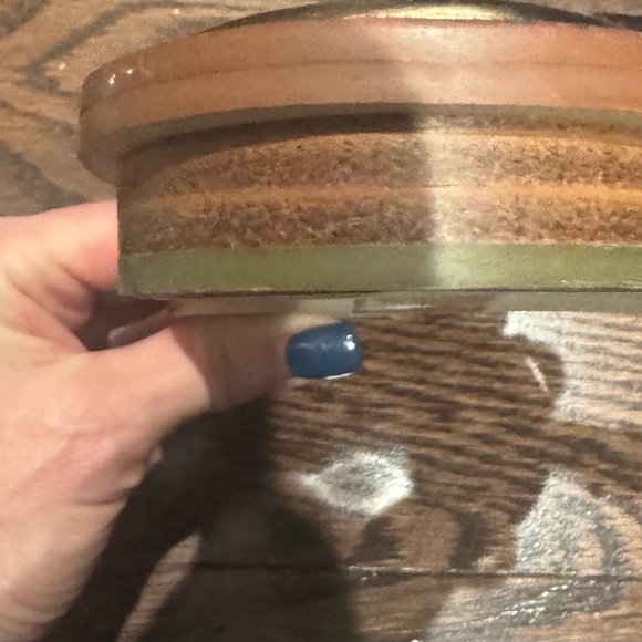 Michael Kors Sondra sandals in cocoa metallic leather-Size 7.5 - Picture 5 of 9